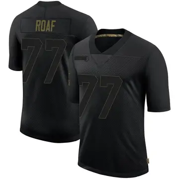 Nike Willie Roaf Men's Limited New Orleans Saints Black 2020 Salute To Service Jersey