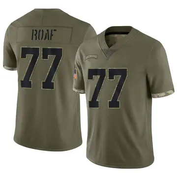 Nike Willie Roaf Men's Limited New Orleans Saints Olive 2022 Salute To Service Jersey