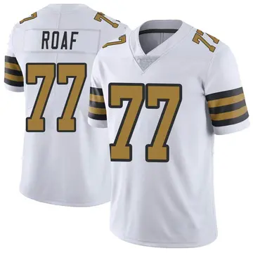 Nike Willie Roaf Men's Limited New Orleans Saints White Color Rush Jersey