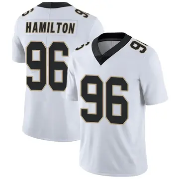 Nike Woodrow Hamilton Men's Limited New Orleans Saints White Vapor Untouchable Jersey
