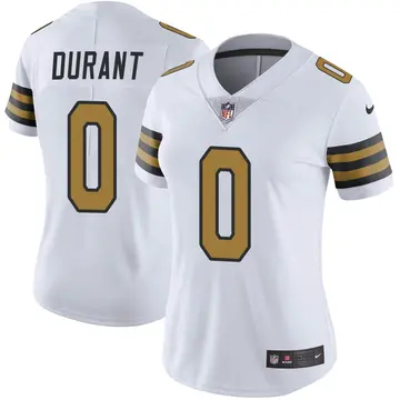 Nike Yasir Durant Women's Limited New Orleans Saints White Color Rush Jersey