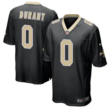 Nike Yasir Durant Youth Game New Orleans Saints Black Team Color Jersey