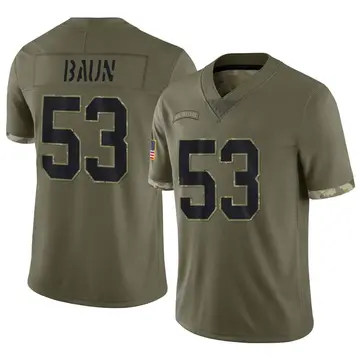 Nike Zack Baun Youth Limited New Orleans Saints Olive 2022 Salute To Service Jersey